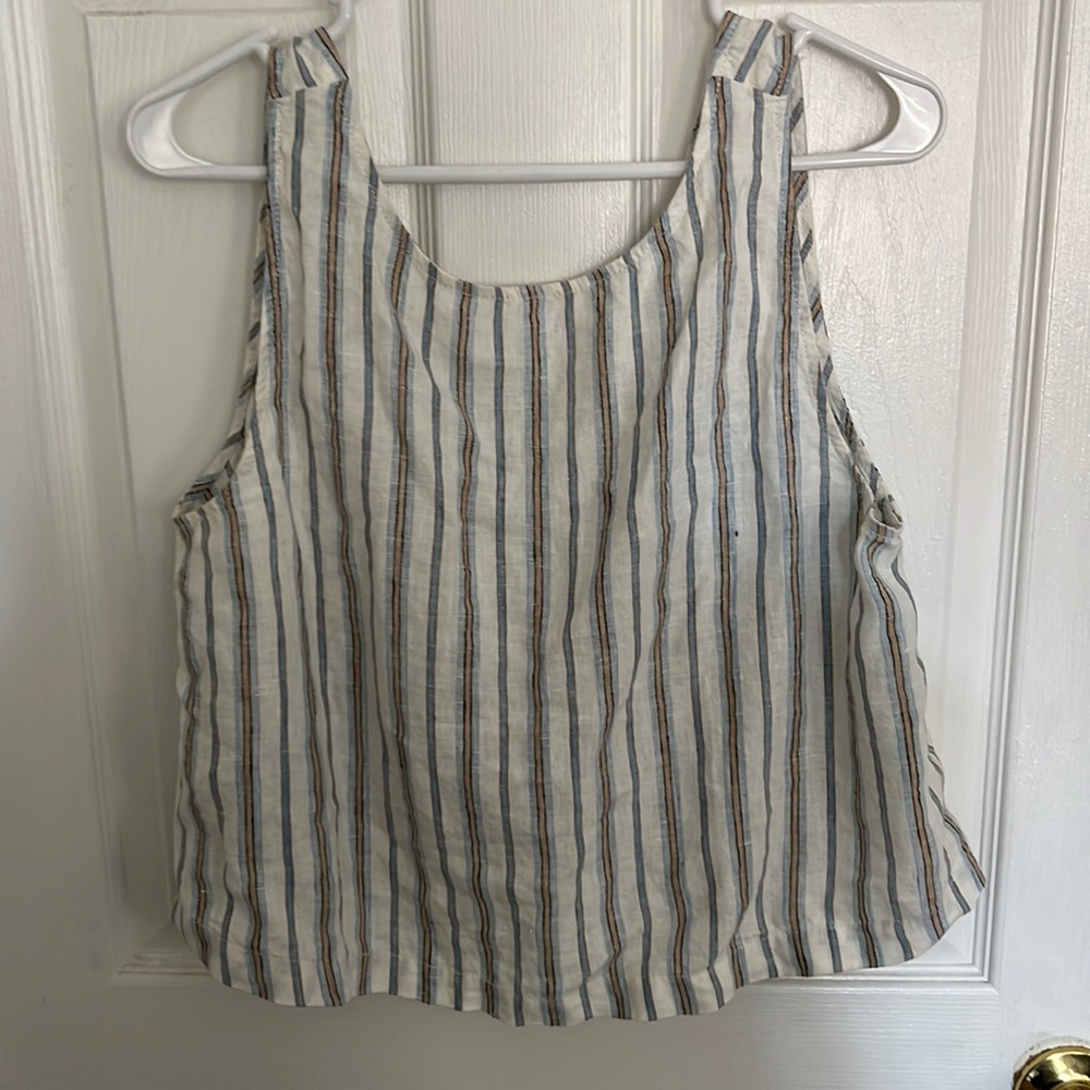 Lou & Grey Cropped Linen Tank